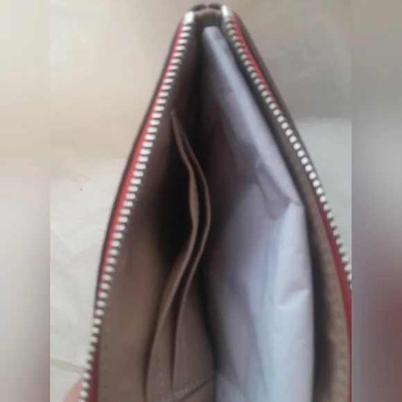 New Coach Wristlet In Stripe Print Multi Color With Tags - Picture 6 of 7